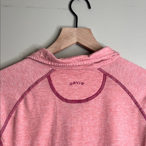 Orvis Trout Bum Quarter Zip Women's Pink Top Small - Picture 6 of 7